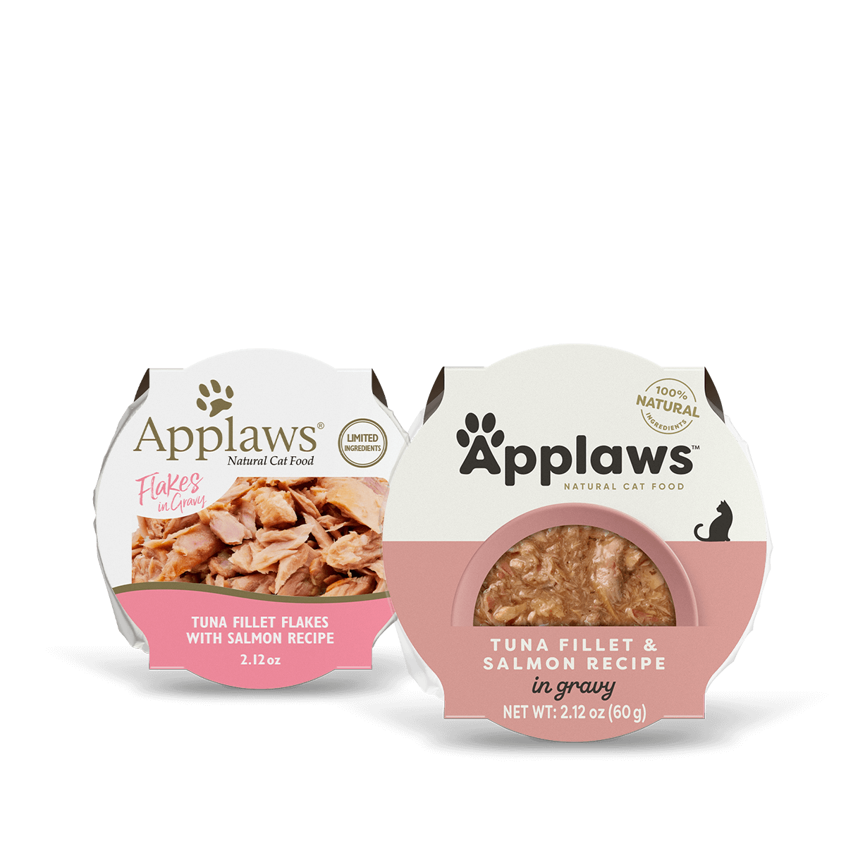 Applaws Natural Wet Cat Food Tuna Fillet & Salmon Recipe in Gravy (2.12oz) - Majestic Pet Kingdom