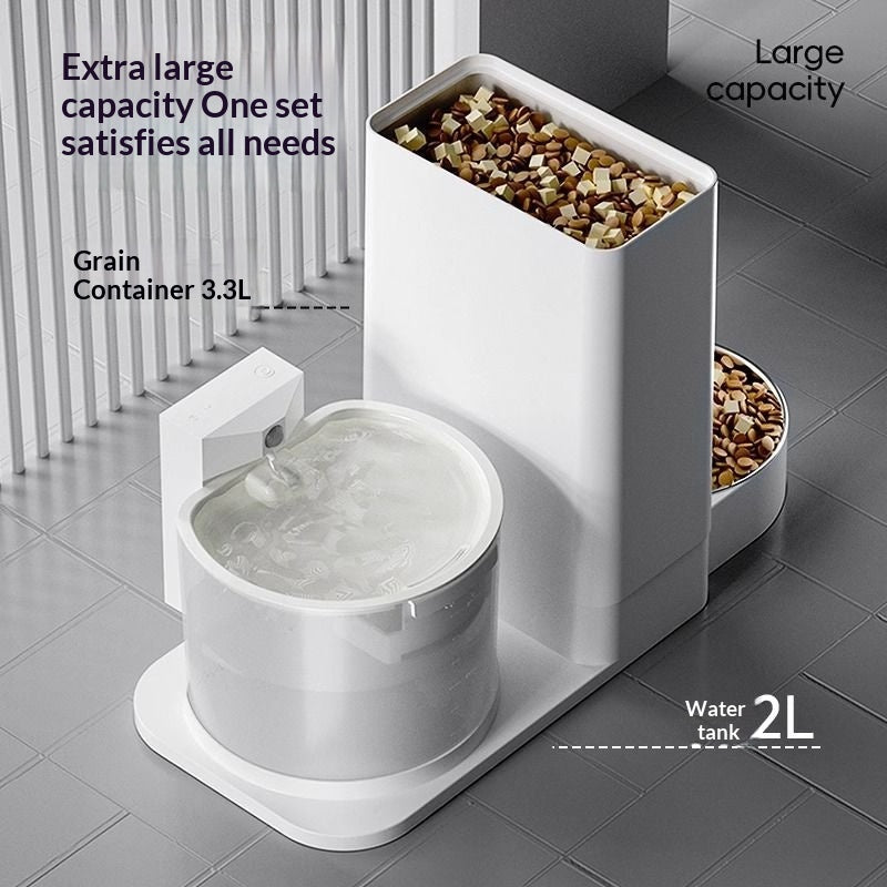 Cat Water Fountain Wireless Heated Constant Temp 2-in-1 Dish - Main Feature View | Majestic Pet Kingdom