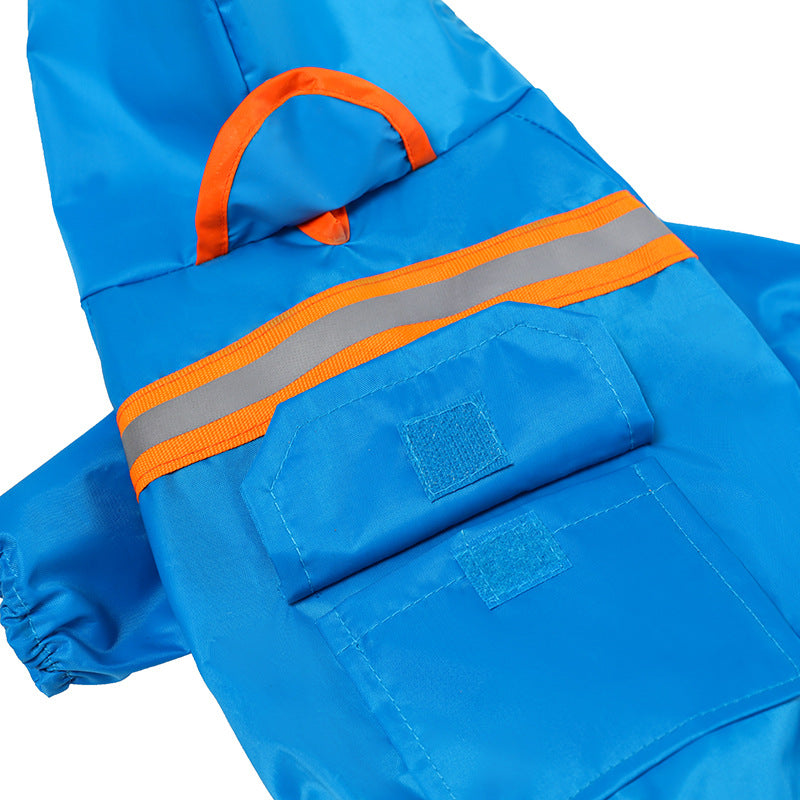 Pet Reflective Raincoat Pet Clothes Pet - Majestic Pet Kingdom