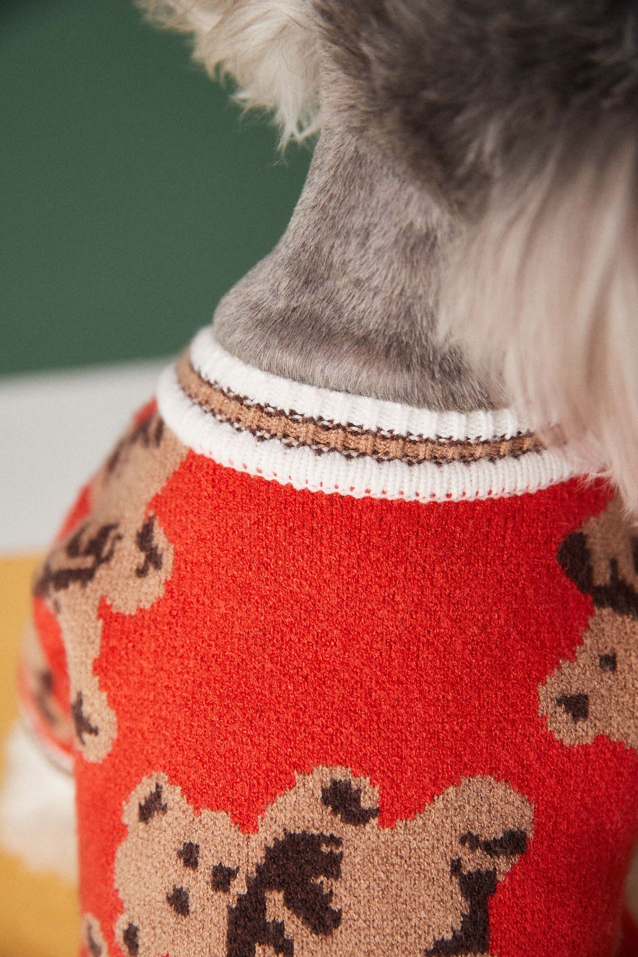 Dog Cat Sweater Preppy Style V-neck Striped Vest Pet Puppy Winter Warm Clothes Apparel For Dogs Cats - Majestic Pet Kingdom