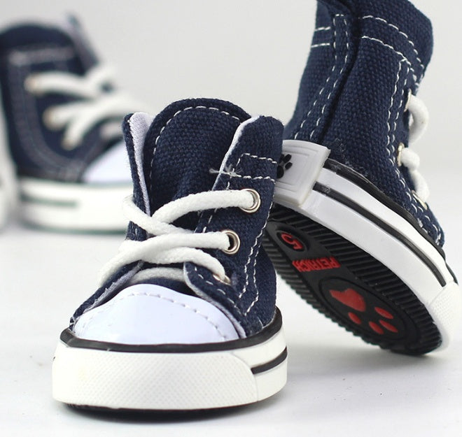 Pet cowboy canvas shoes for dogs - Majestic Pet Kingdom