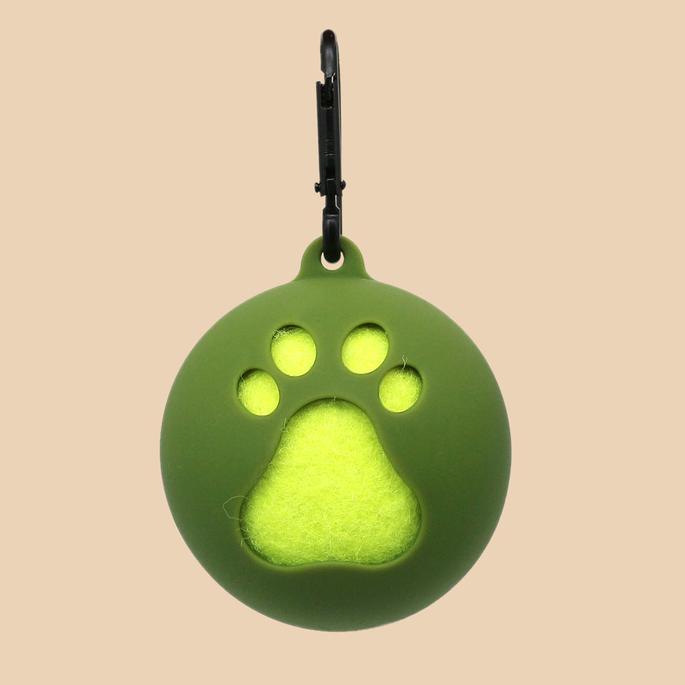 Tennis Bracket Portable Hands-free Dog Walking Supplies Training Ball Sheath