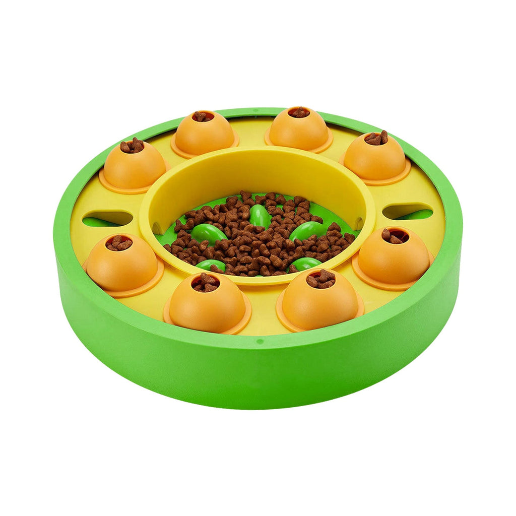 Dog Puzzle Food Feeder Slow Feeding Bowl Interactive Toy Dog Treat Dispensing Toy for IQ Training Mental Enrichment For Small Medium Large Dog Cat - Majestic Pet Kingdom