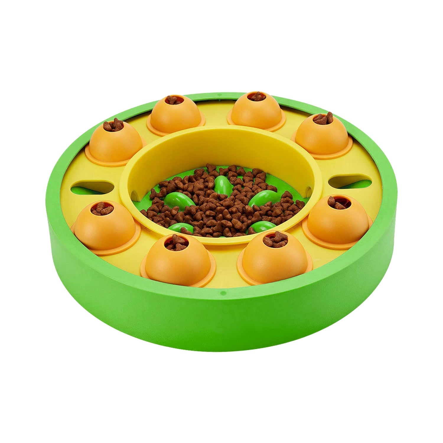 Dog Puzzle Food Feeder Slow Feeding Bowl Interactive Toy Dog Treat Dispensing Toy for IQ Training Mental Enrichment For Small Medium Large Dog Cat - Majestic Pet Kingdom