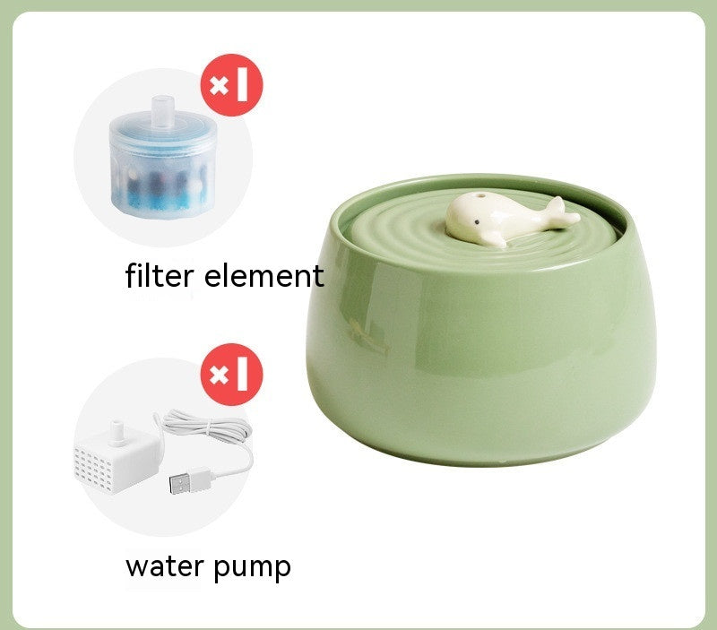Cat Ceramic Automatic Circulation Filtration Water Dispenser - Majestic Pet Kingdom