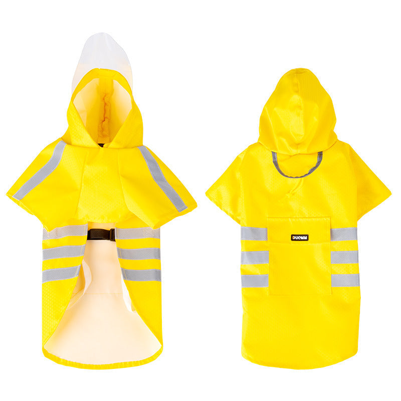 Reflective Dog Raincoat: Windproof Waterproof Poncho