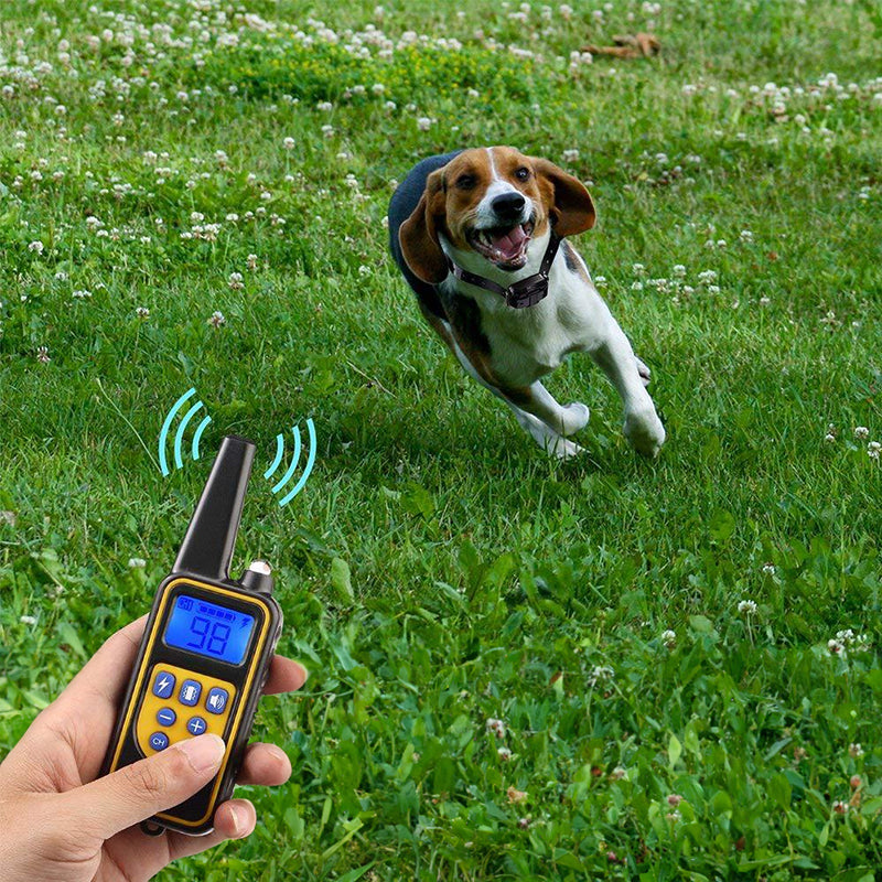 Dog training supplies - bark control device. The collar features electric shock and vibration for training. - Majestic Pet Kingdom