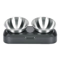 Easy To Clean Stainless Steel Cat Bowl Dog Food And Water Bowls With Stand Metal Cats Dogs Double Single Pet Feeding Feeder Bowl