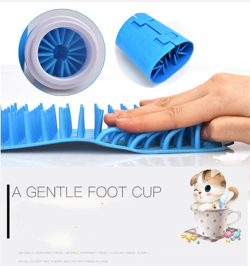 Dog Paw Cleaner Silicone Bristle Portable Foot Washer Cup Tool - Detail Angle 5 | Majestic Pet Kingdom
