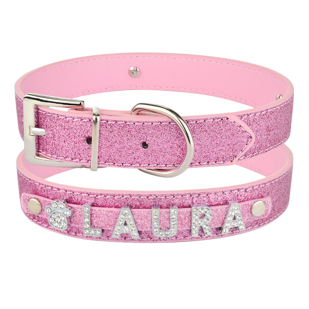 Dog Collar Charms DIY Alphabet Rhinestone Slide Letters Set - Main Feature View | Majestic Pet Kingdom