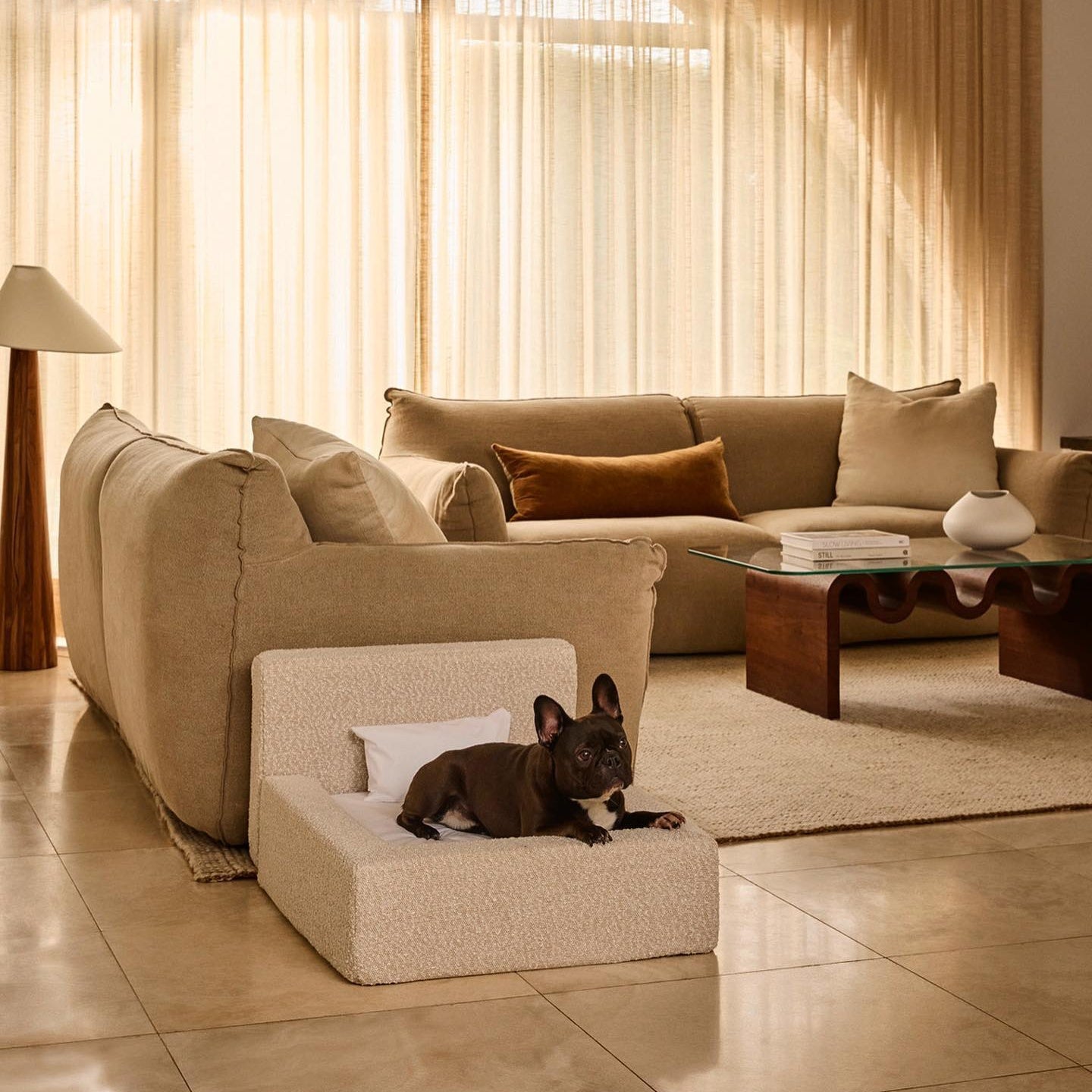 Movable Sponge Pet Sofa Mat & Dog Bed