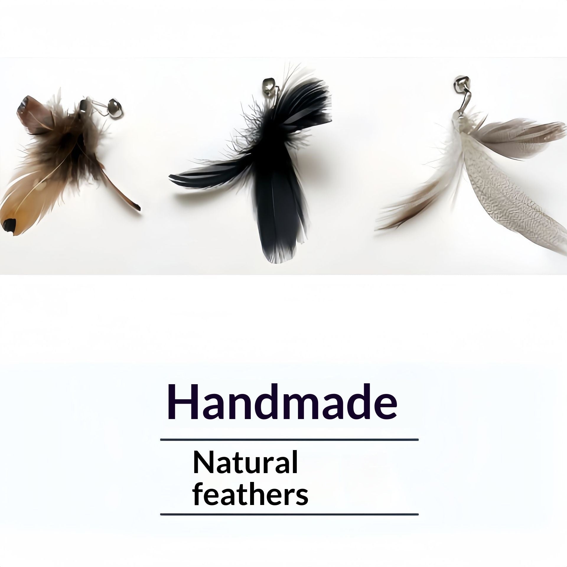 New Insect Feather Replacement Head Bell Cat Toy