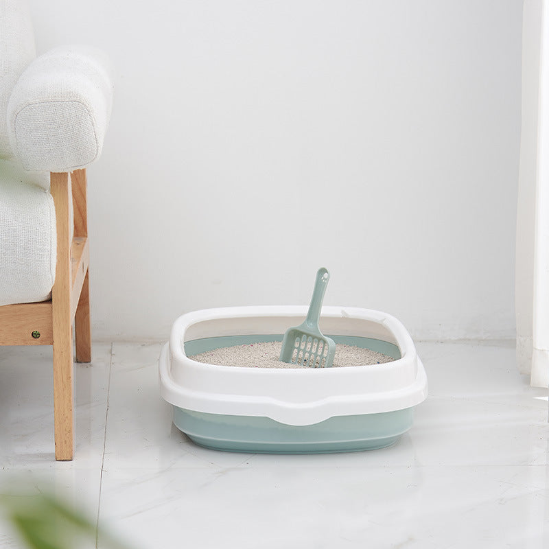 Cat Litter Box Pet Toilet High Quality Anti-Splash Pan