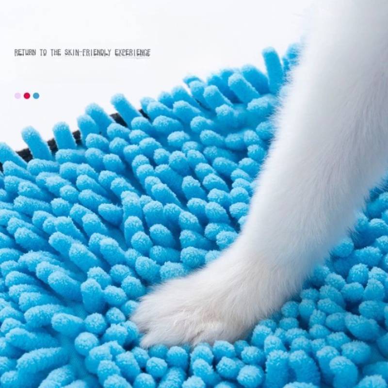 Dog Bath Robe Towel Quick Dry Pet Soft Towel Fiber Absorbent Cat Bath Towel Convenient Pet Cleaning Washcloth Thicken Durable - Majestic Pet Kingdom