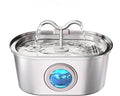 Stainless Steel Cat Water Fountain, 108oz-3.2L Pet Water Fountain For Cats Indoor, With Dual Spouts For Multiple Cats, Ultra-Quiet Automatic Dog Water Dispenser - Majestic Pet Kingdom
