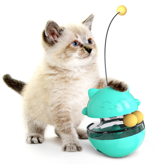 Interactive Cat Treat Dispenser Toy - Tumbler Feeder Toy For IQ Training And Mental Stimulation | Purrfect Pet Kingdom