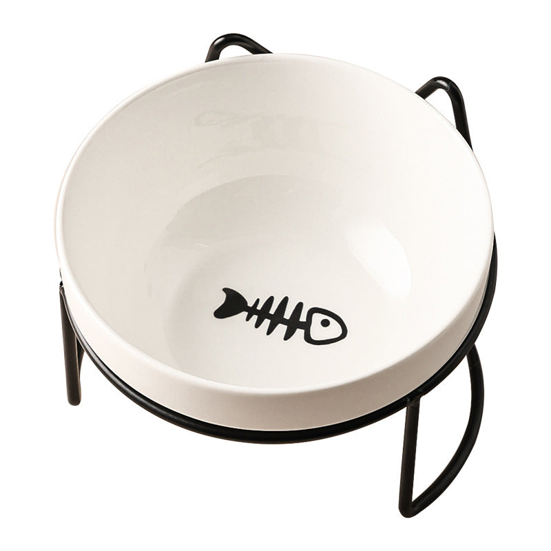 Ceramic Cat Bowl Food Basin Dog Drinking Water - Majestic Pet Kingdom