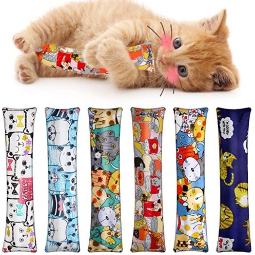 Creative Catnip Pillow Cat Teaser Toy Cat Pillow Pet Supplies Bite Grinding Claw Cross-border Amazon Hot