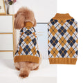 Thanksgiving Pet Clothes Lapel Retro Plaid Contrast Color - Majestic Pet Kingdom