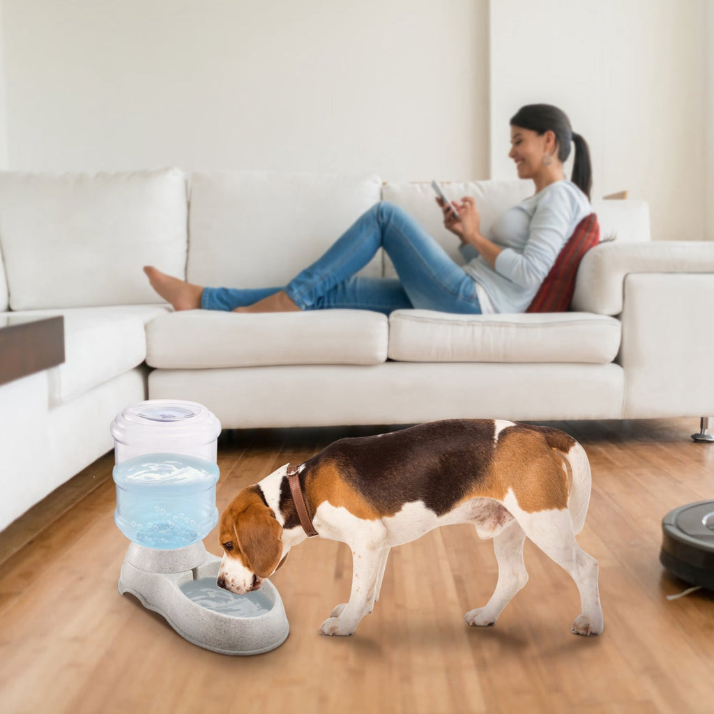 3.5L/1Gal Pet Water Dispenser Self-Dispensing Gravity Pets Water Feeder Automatic Pet Waterer Cat Dog - Majestic Pet Kingdom
