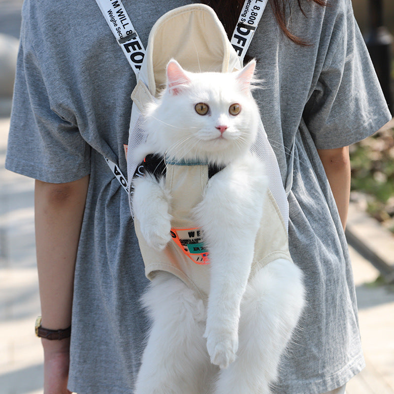 Cat Bag Go Out Portable Backpack Carry Pet Shoulders - Majestic Pet Kingdom