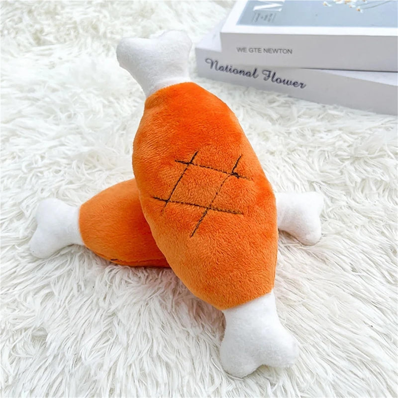 Dog Plush Toy Sly Fox Knottie Soft Squeaky Stuffed Pet
