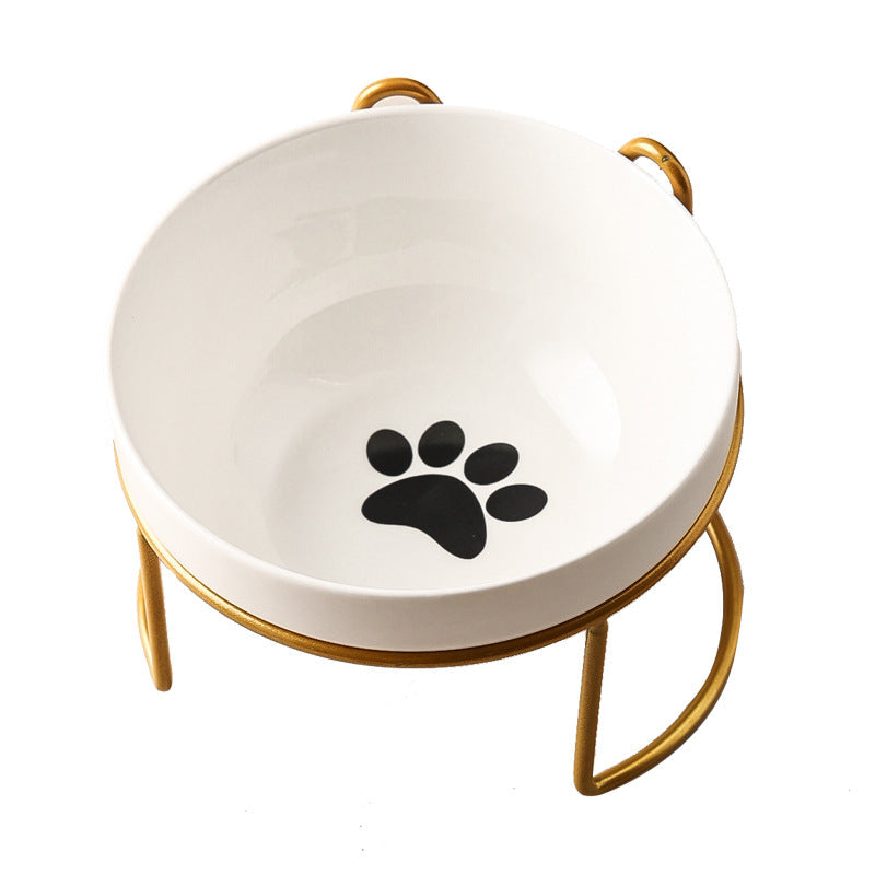 Ceramic Cat Bowl Food Basin Dog Drinking Water - Majestic Pet Kingdom