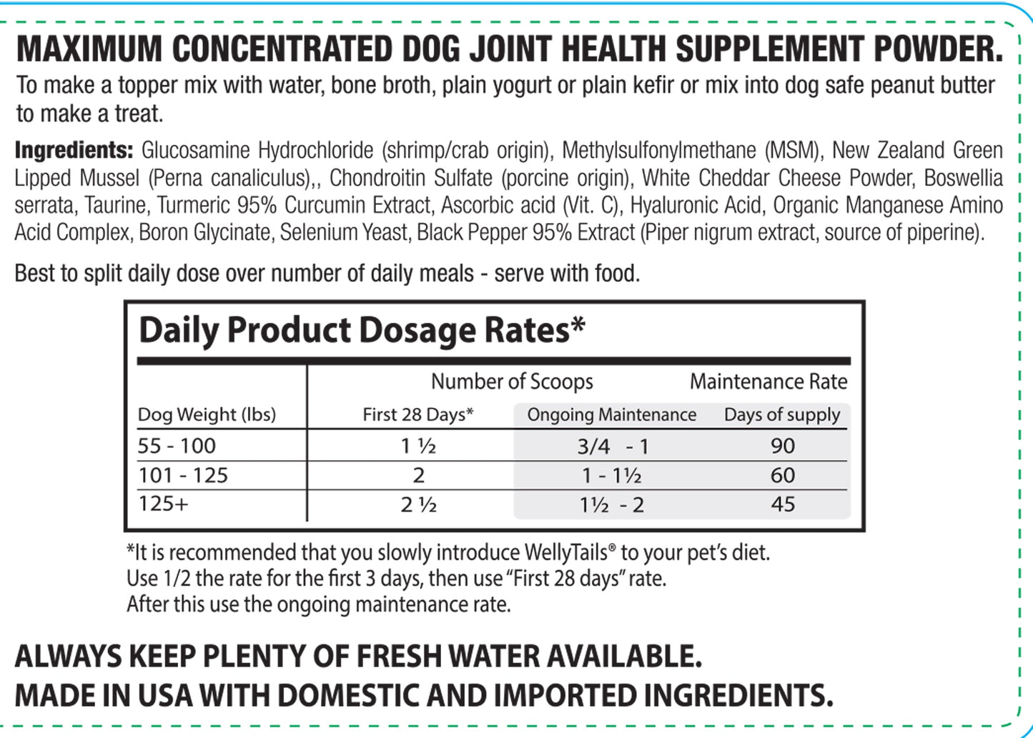 7 Way Hip & Joint MAXIMUM  Dog Joint Supplement  Made in USA