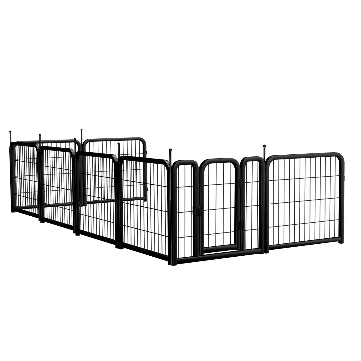 Dog Playpen 8-Panel 24-Inch Portable Metal Exercise Yard Fence - Detail Angle 6 | Majestic Pet Kingdom