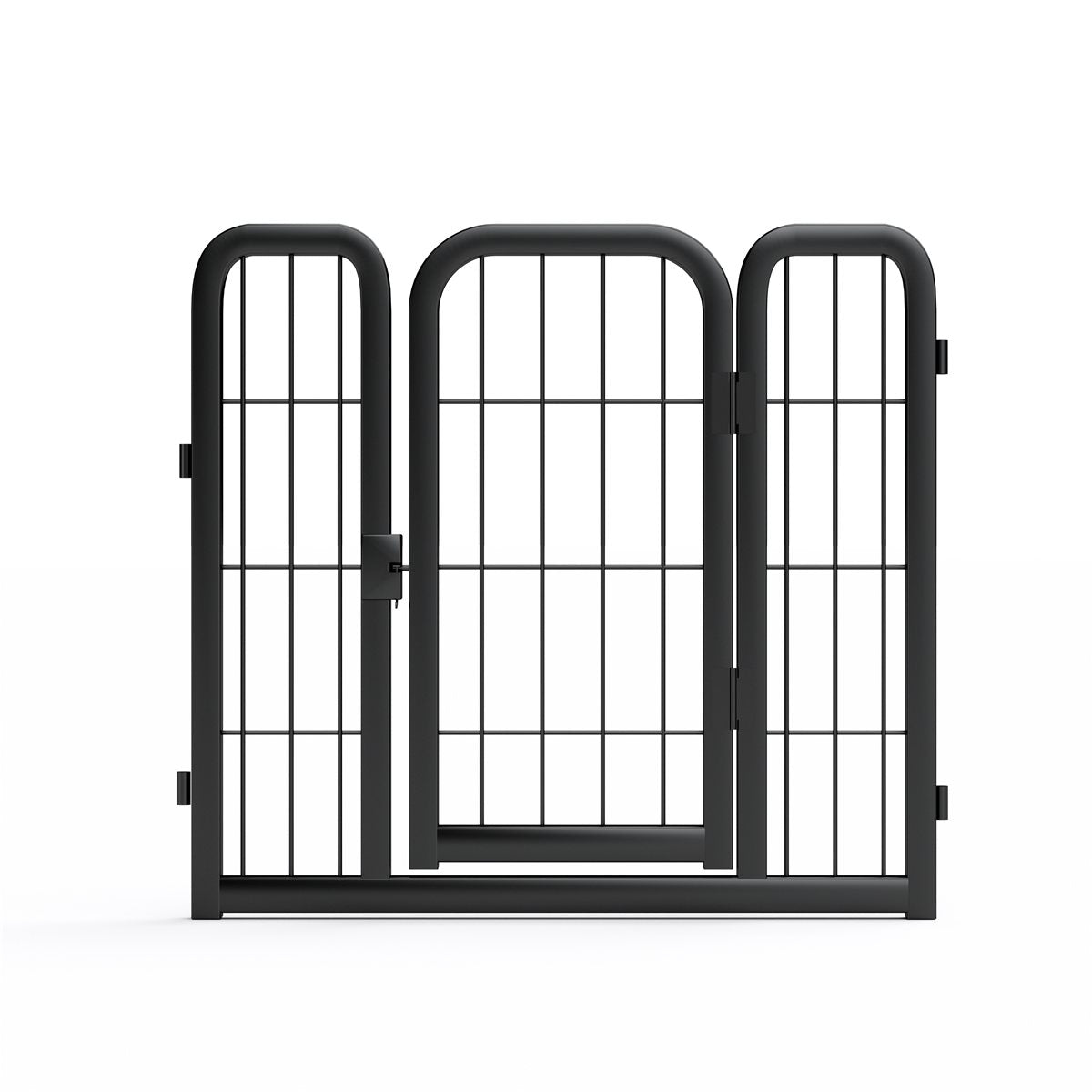 Dog Playpen 8-Panel 24-Inch Portable Metal Exercise Yard Fence - Detail Angle 7 | Majestic Pet Kingdom