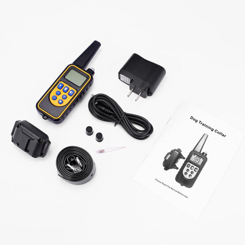 Dog training supplies - bark control device. The collar features electric shock and vibration for training. - Majestic Pet Kingdom