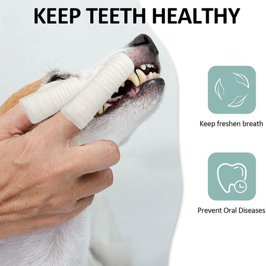 Pet Finger Toothbrush for Dogs and Cats Oral Care Tool Small Cat Finger Toothbrush Grooming Supplies | Purrfect Pet Kingdom