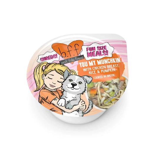 BFF Fun Size Meals You My Munchkin Chicken Breast, Rice and Pumpkin Wet Dog Food (2.7oz) - Majestic Pet Kingdom