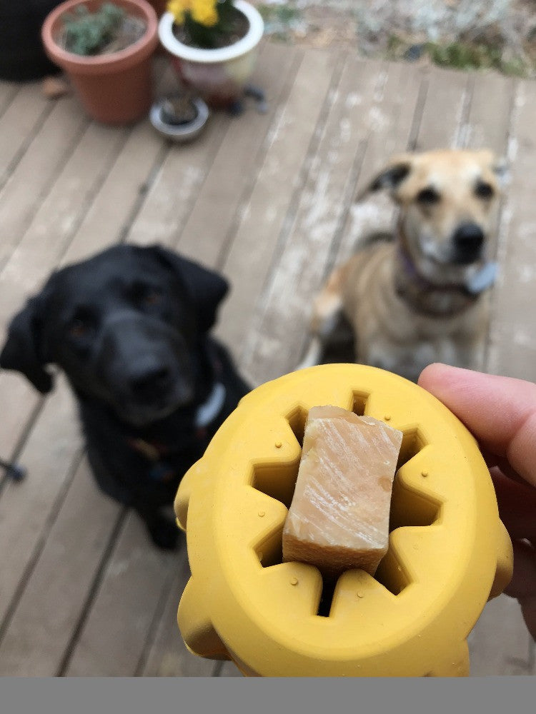 Dog Chew Toy Gear eDispenser Rubber Yak Chew Holder Pocket - Detail Angle 5 | Majestic Pet Kingdom