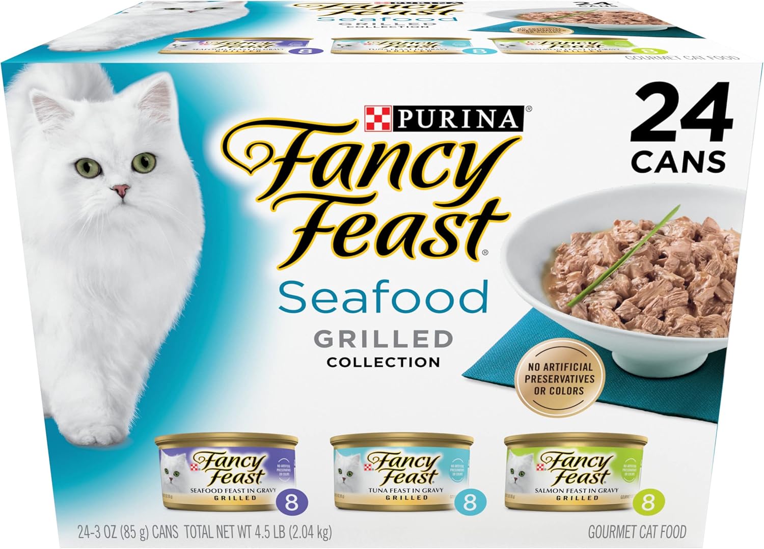 Fancy Feast Grilled Seafood Variety 3oz 24ct - Majestic Pet Kingdom