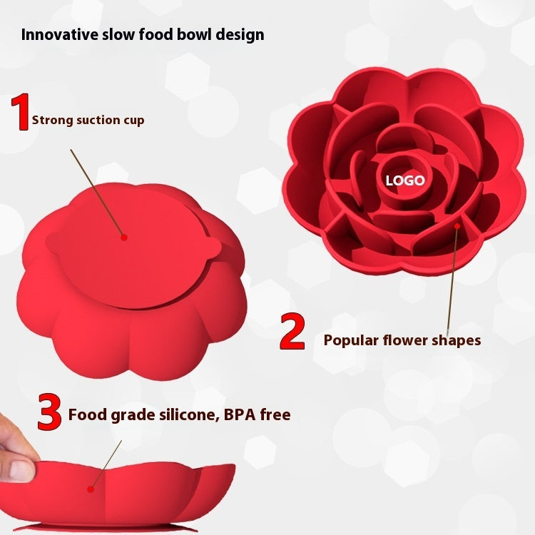Non-slip Slow Feeding Silicone Dog Food Bowl Easy To Clean - Majestic Pet Kingdom