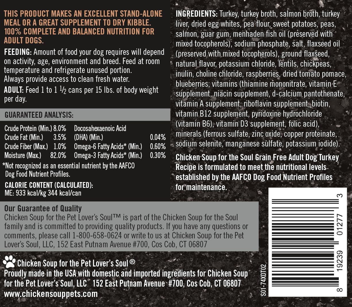 Chicken Soup Grain Free Turkey Stew Dog (13oz) - Majestic Pet Kingdom