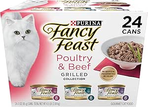 Fancy Feast Chicken, Turkey & Beef Grilled Variety 3oz 24Ct - Majestic Pet Kingdom