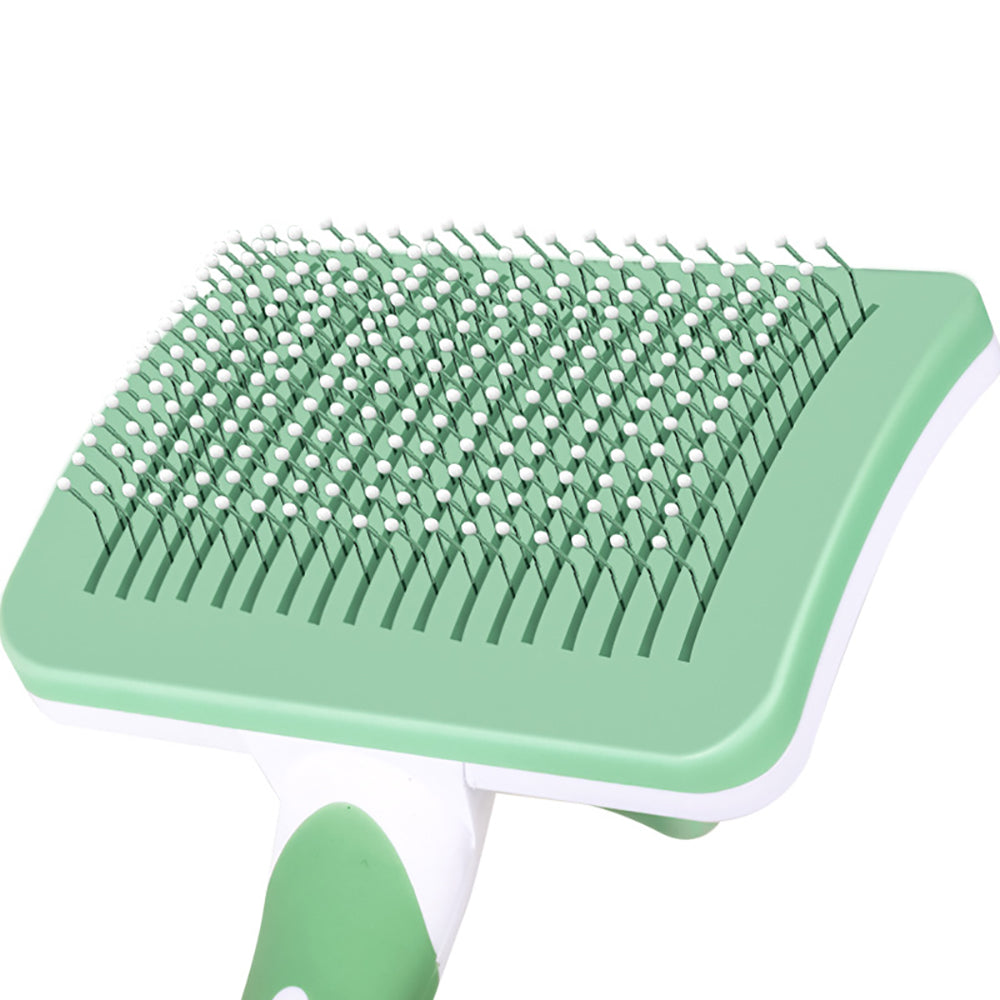 One-Click Self-Cleaning Slicker Grooming Brush