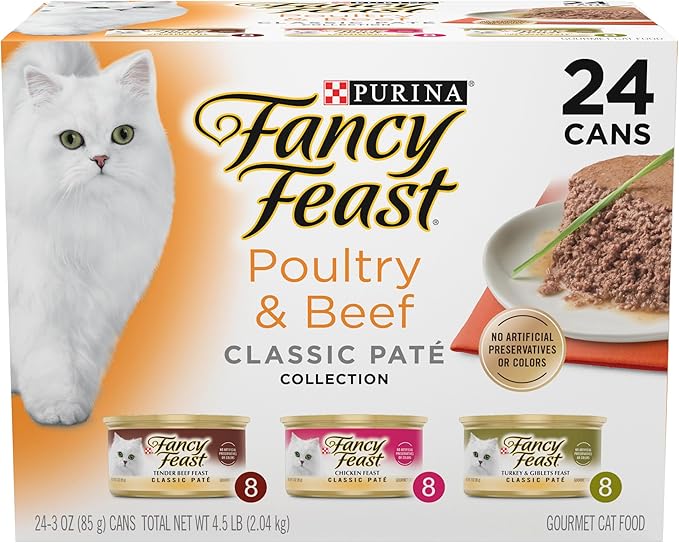 Fancy Feast Classic Pate Variety 3oz 24Ct - Majestic Pet Kingdom