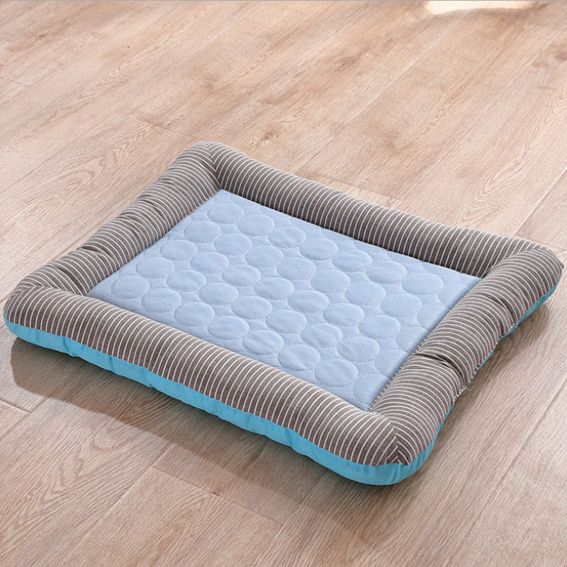 Cooling Pet Mat: Breathable Ice Silk Bed Pad
