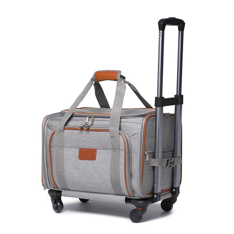 HB PET Portable Dog Travel Bag Airline-Approved Pet Trolley