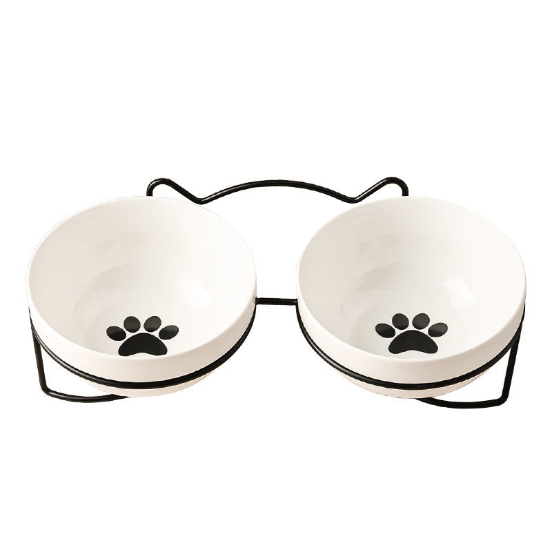 Ceramic Cat Bowl Food Basin Dog Drinking Water - Majestic Pet Kingdom
