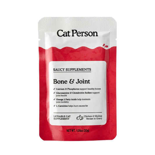 Cat Person Cat Supplement Bone & Joint Chicken 1.05oz Pouch - Majestic Pet Kingdom