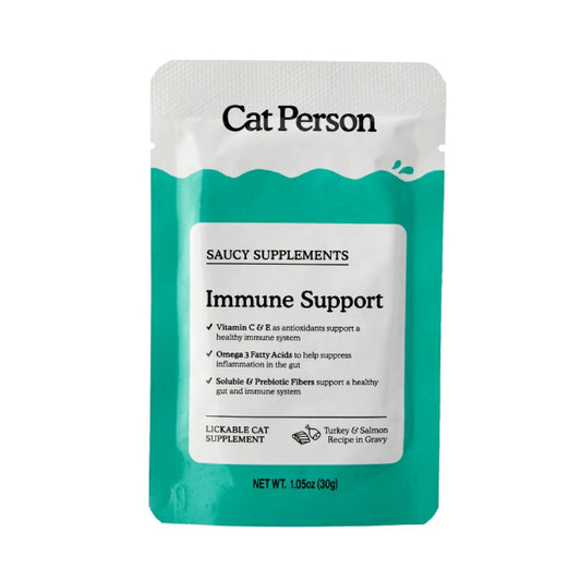 Cat Person Cat Supplement Immune Support Turkey & Salmon 1.05oz - Majestic Pet Kingdom