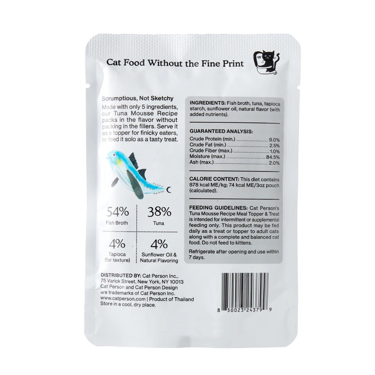 Cat Person Cat Mousse Tuna 3oz Pouch - Majestic Pet Kingdom