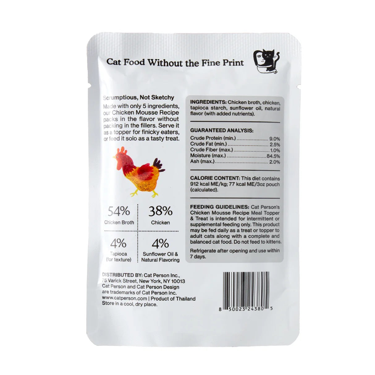 Cat Person Cat Mousse Chicken 3oz Pouch - Majestic Pet Kingdom
