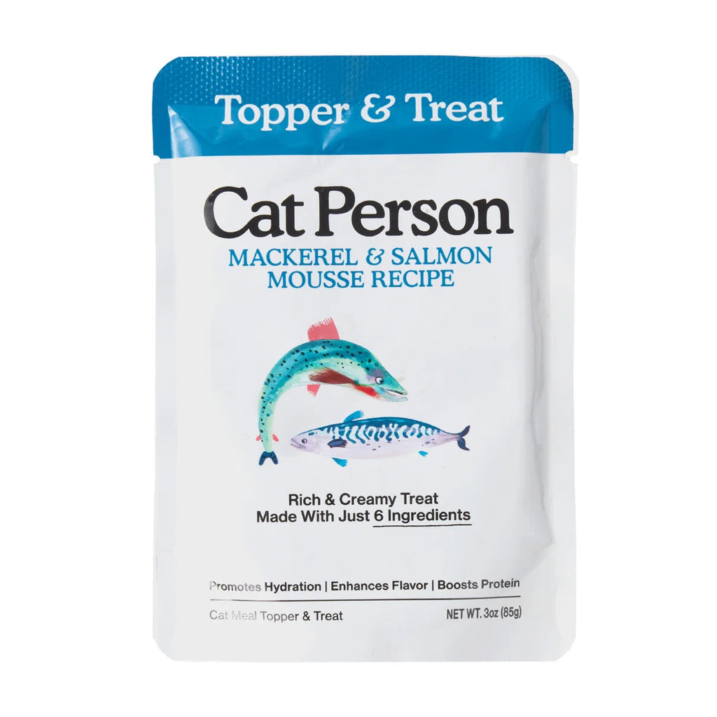 Cat Person Cat Mousse Mackerel & Salmon 3oz Pouch - Majestic Pet Kingdom
