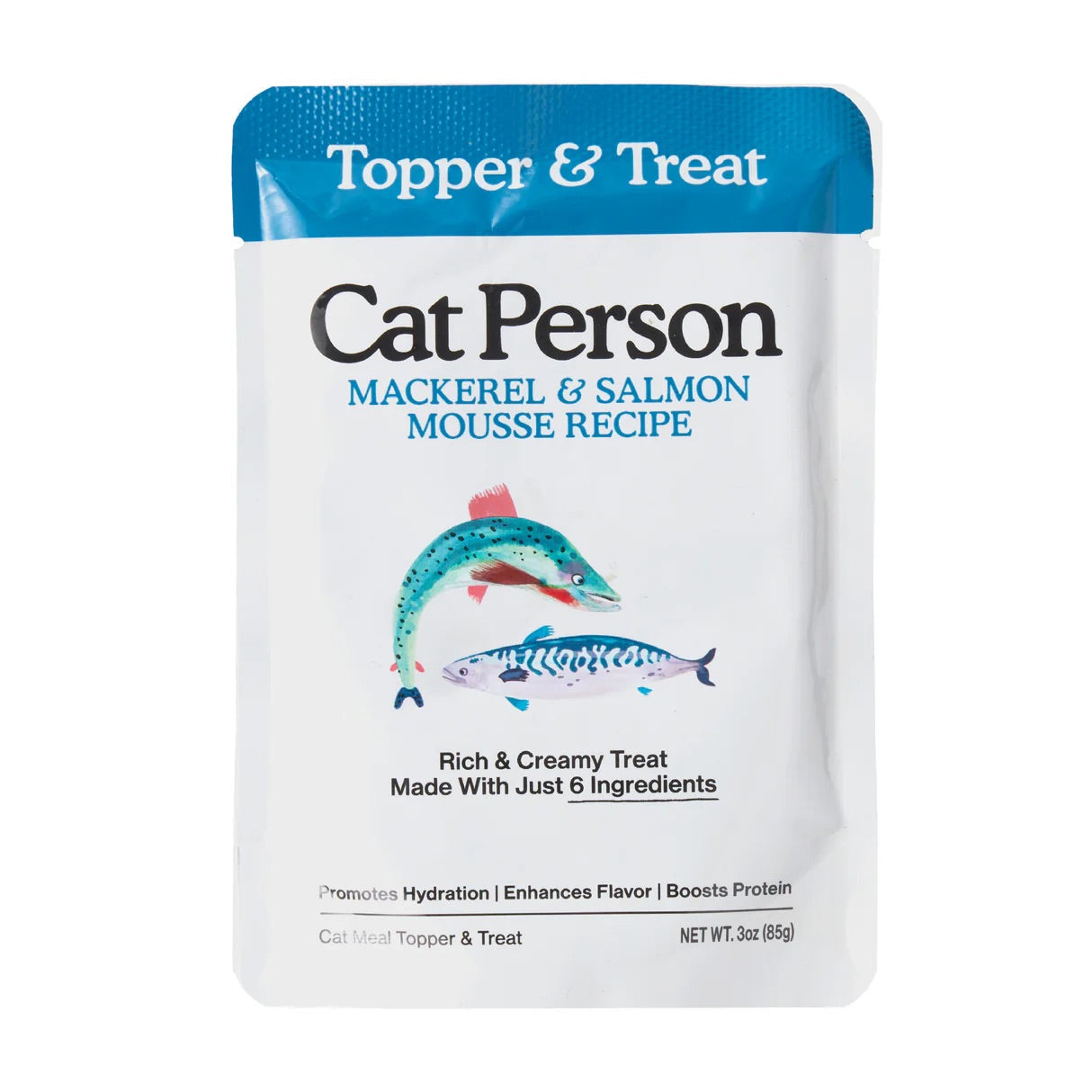 Cat Person Cat Mousse Mackerel & Salmon 3oz Pouch - Majestic Pet Kingdom
