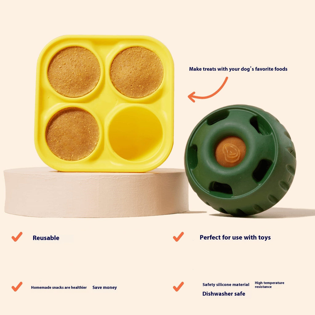 Silicone Slow Feeder Molar Food Dispenser Toy